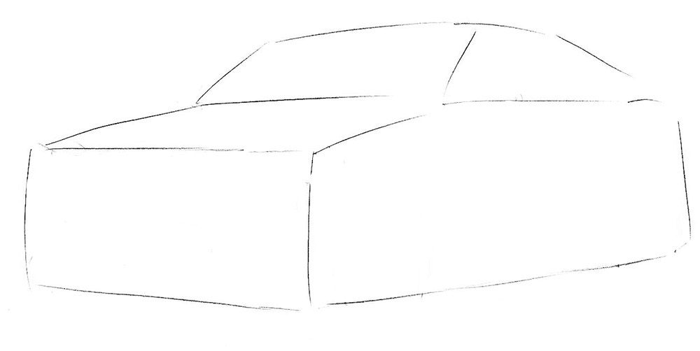 Как нарисовать машину бмв