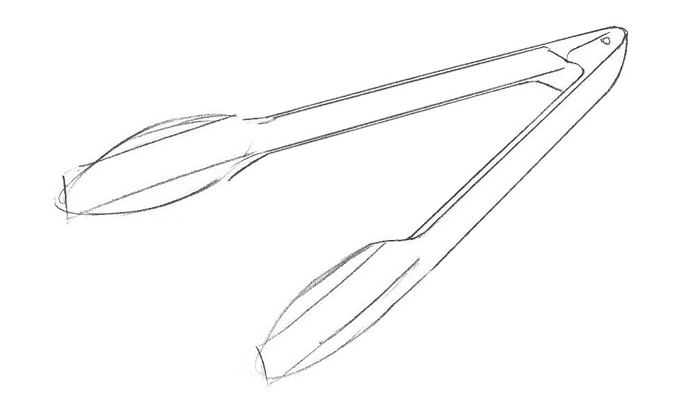 3 How to sketch a tongs