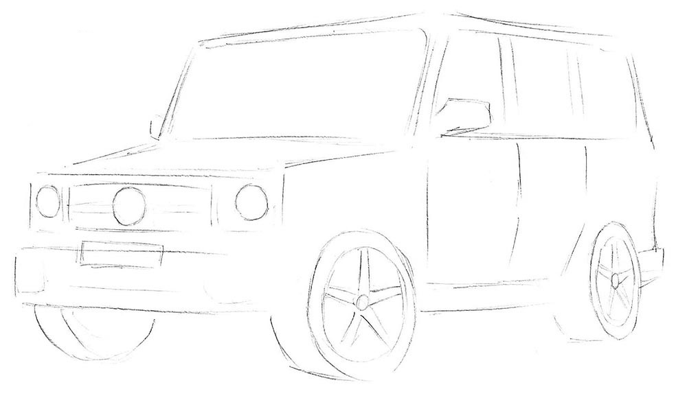 3 learn how to draw mercedes1