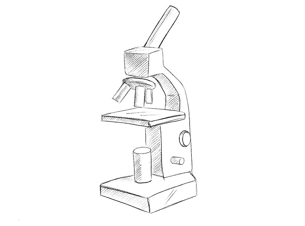 Как легко нарисовать микроскоп