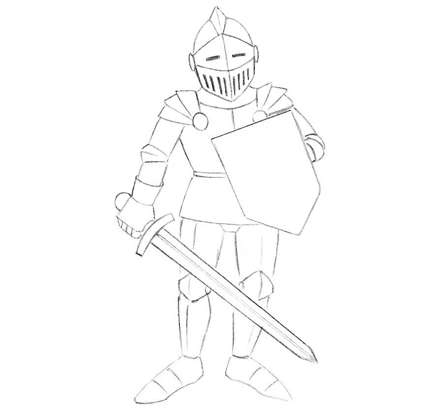 Как нарисовать рыцаря