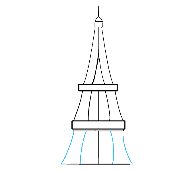 how to draw the eiffel tower 11