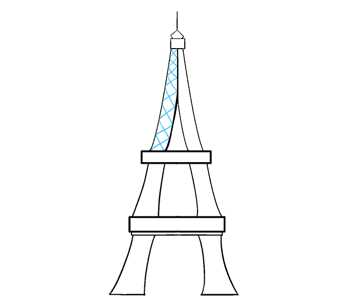 how to draw the eiffel tower 13