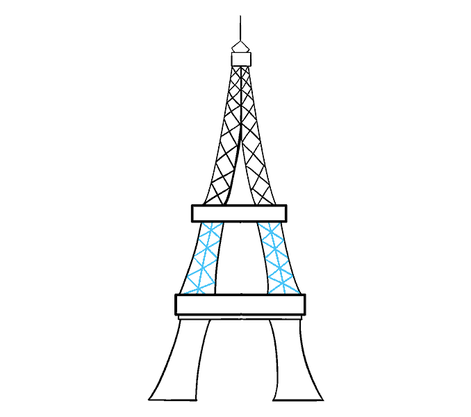 how to draw the eiffel tower 15