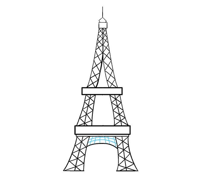 how to draw the eiffel tower 18