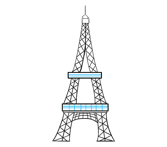 how to draw the eiffel tower 19